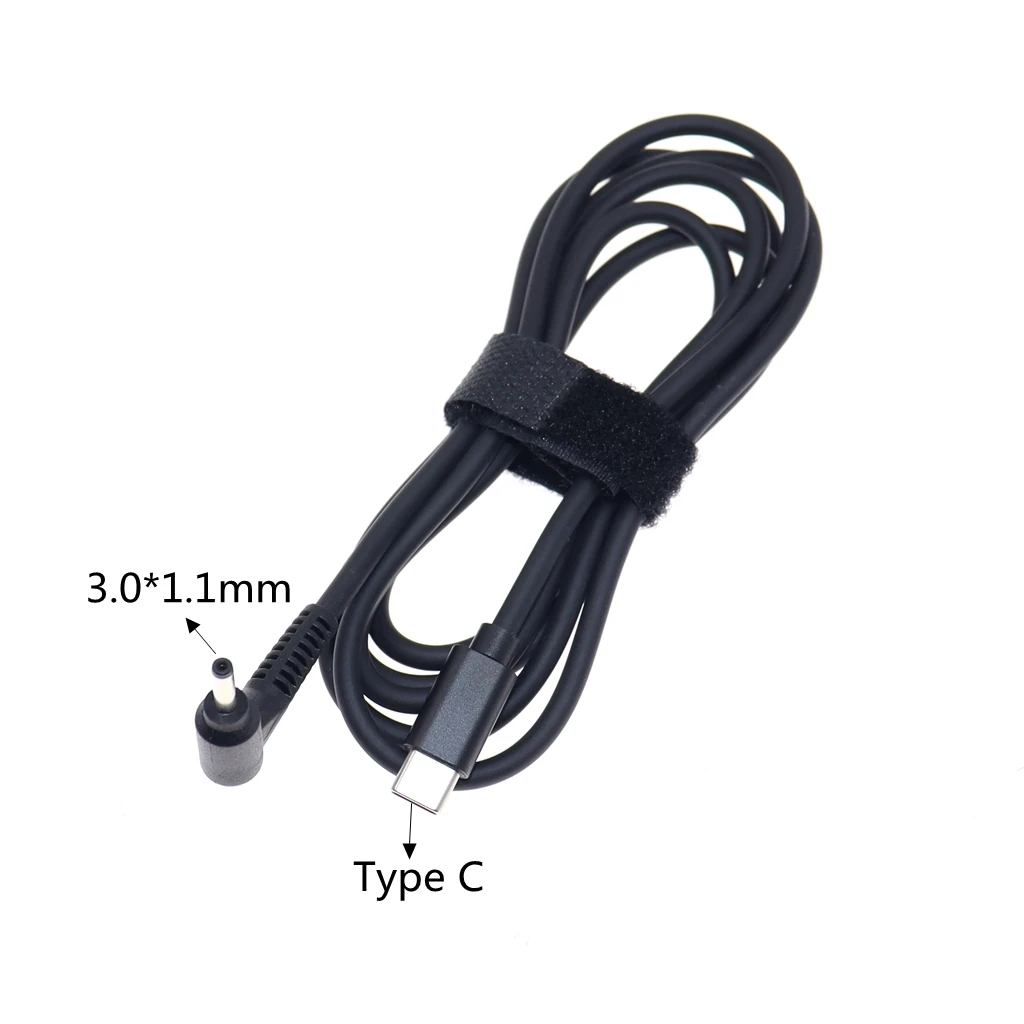 Переходник с USB Type C на DC 3 0x1 1 мм 0*1 штекер PD зарядный кабель шнур для Ace r Aspire 19 в