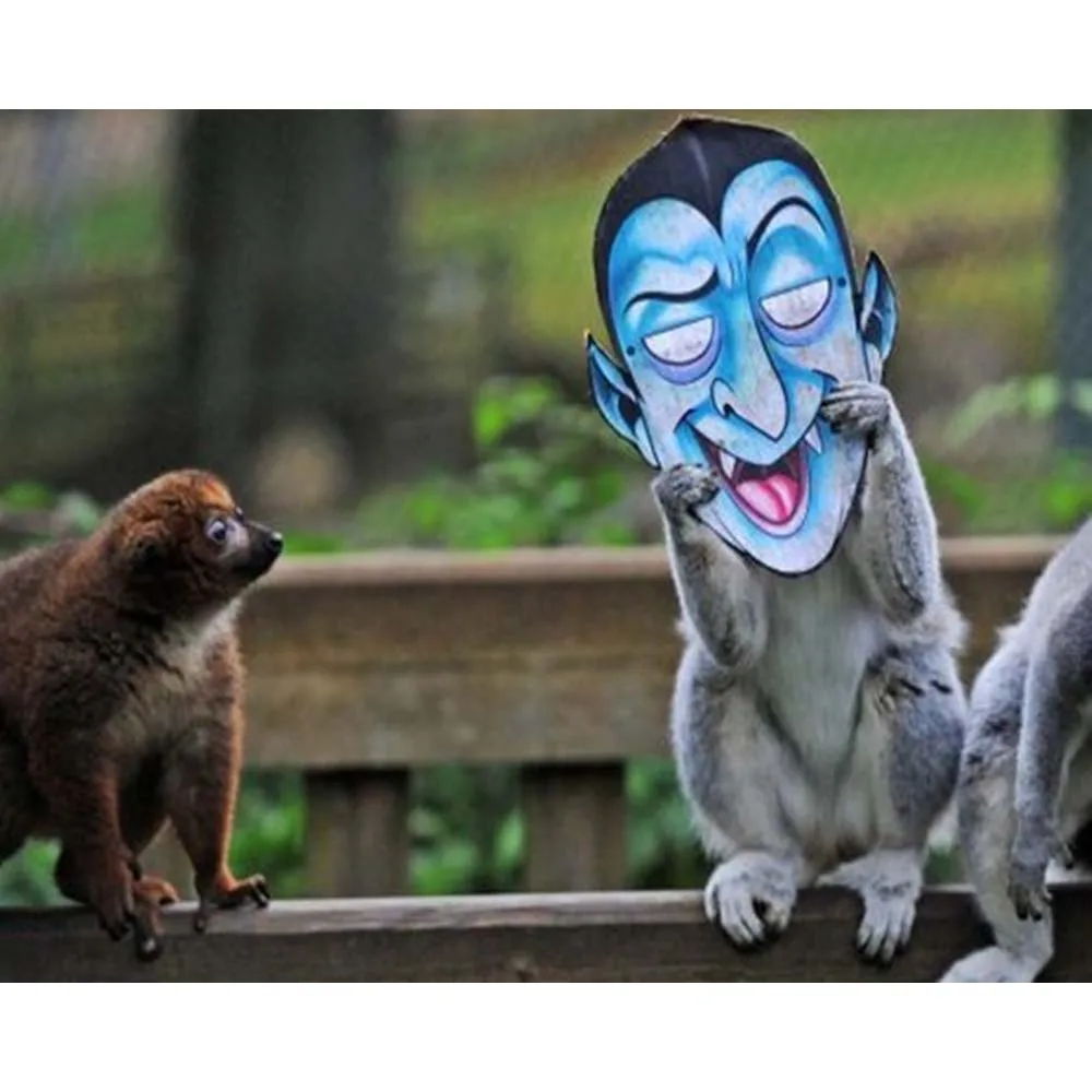 

25*30cm Unframed Halloween Theme Monkey Mask DIY Handmade Diamond Painting Modern Wall Art Picture For Home Decor