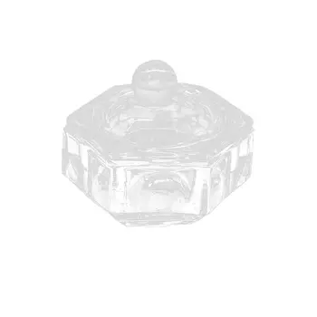 

2pcs Crystal Cup Lid Transparent Glass Nail Art Dappen Dish Cup Liquid Makeup Nail Styling Tool Equipment Tools Beauty Health
