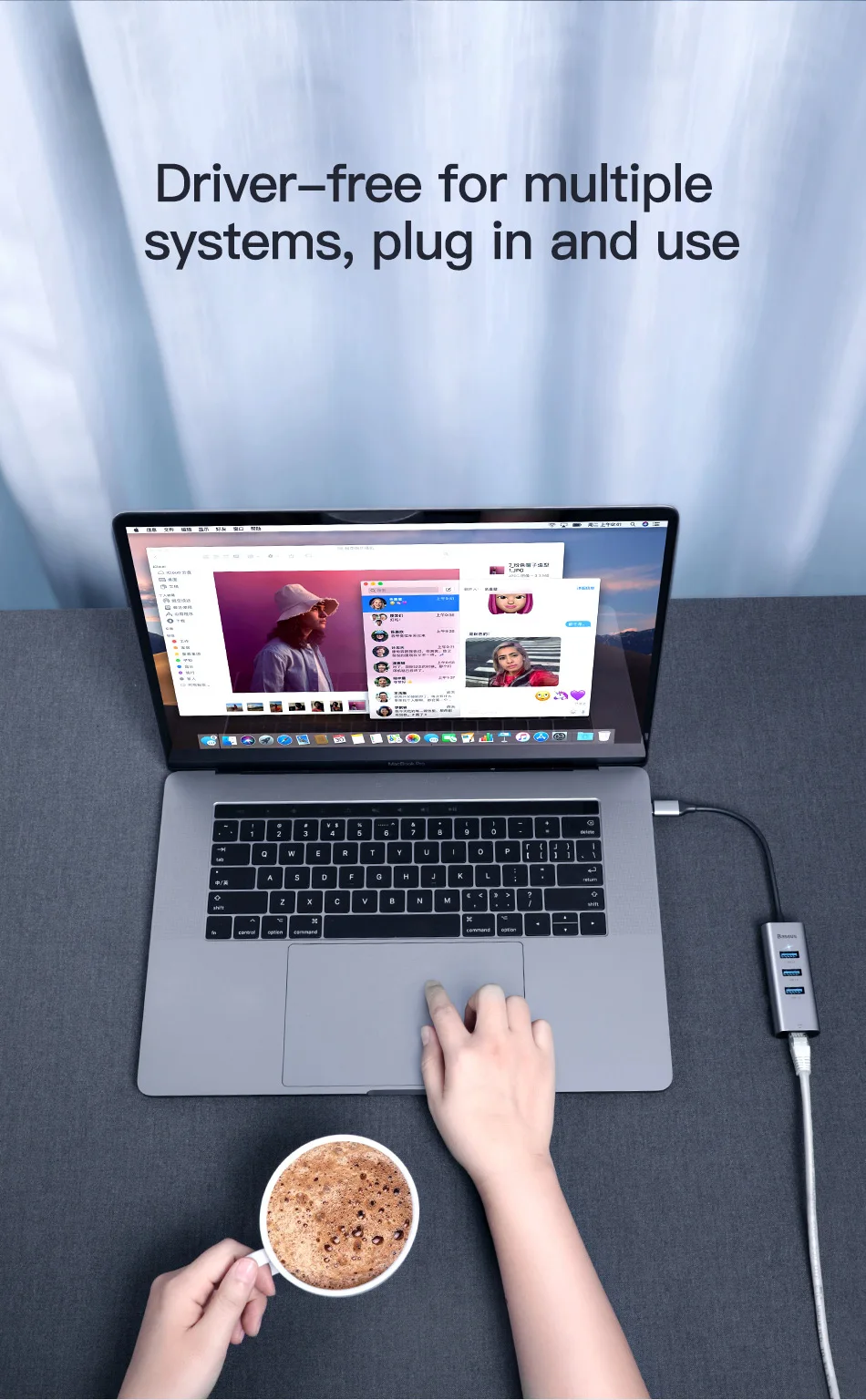 Baseus USB C Ethernet usb type C к RJ45 концентратор адаптер для MacBook Pro Xiaomi Mi Box 3/S samsung S10 S9 сетевая карта USB Lan