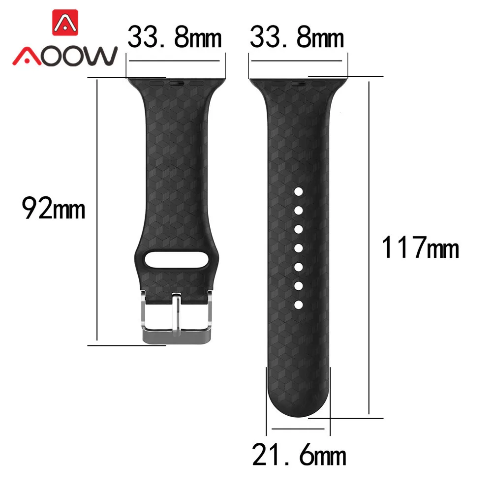 Цветной силиконовый ремешок для часов iWatch Apple Watch 1 2 3 4 40 мм 44 мм 38 мм 42 мм для мужчин и женщин спортивный ремешок для мужчин
