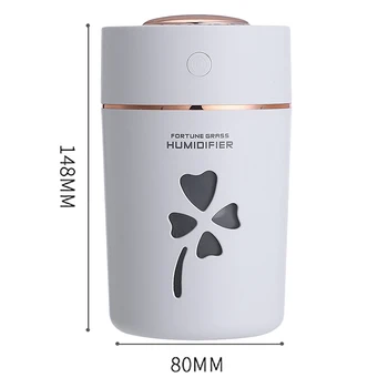 

280ML Household Car Purifier Atomizer Lucky Grass Aroma Diffuser USB Mini Air Humidifier Colorful LED Night Light