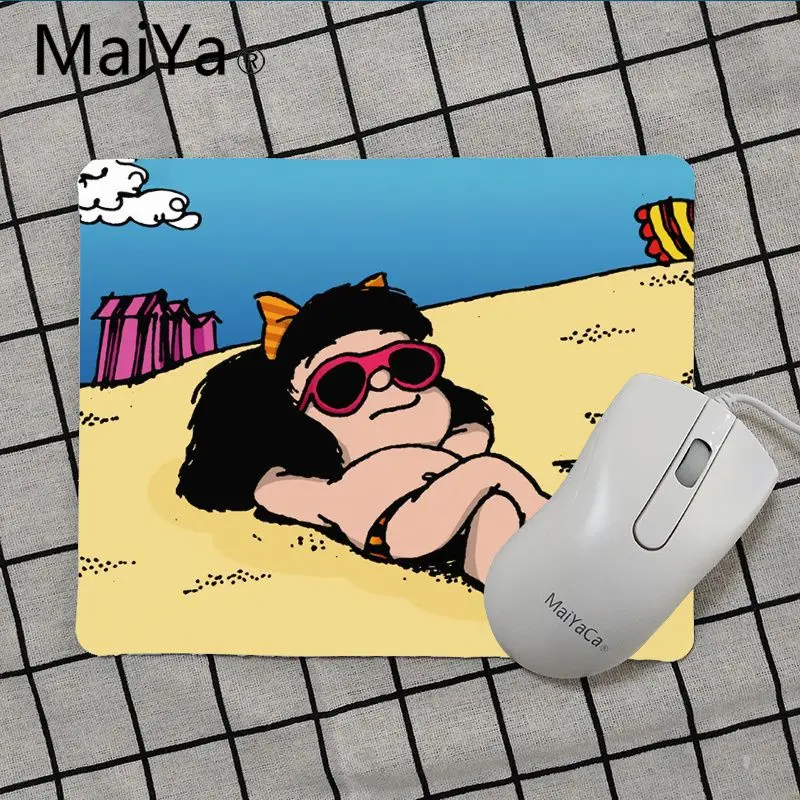 No Lock Edge25x29cm Maiya, высокое качество, Mafalda, для девочек, сделай сам, дизайн, игровой с узором, коврик для мыши,,, игровой коврик для мыши - Цвет: No Lock Edge25x29cm