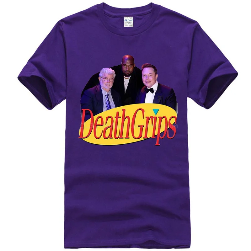 Men purple Seinfeld Death Grips Футболка спортивная серая хлопковая Мужская US поставщик крутая Повседневная pride Футболка Мужская Унисекс модная футболка - Цвет: Men purple