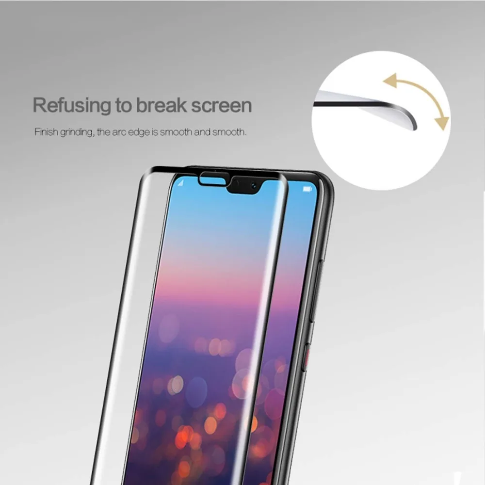 MOFI для huawei P20/P20 Pro/P20 Lite защита экрана 3D изогнутое закаленное стекло для huawei Защитная пленка для экрана