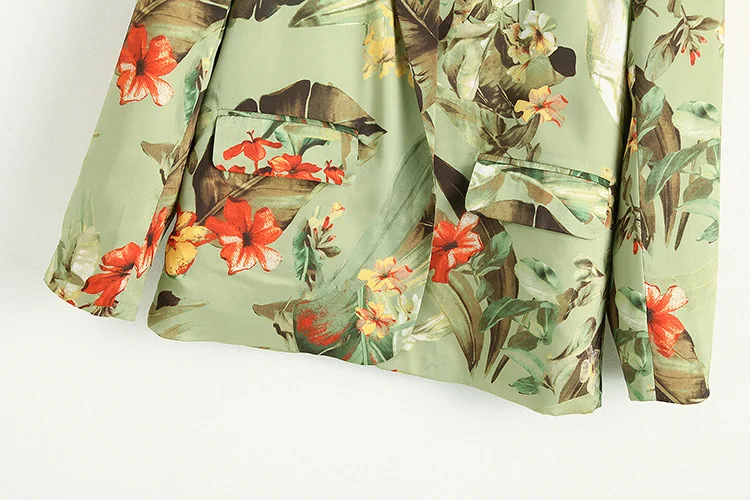 Foreign Trade Single Cross Border AliExpress Summer New Style Western Style WOMEN'S Dress Printed Suit Jacket 02435355330