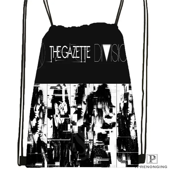Drawstring Backpack Custom the Gazette by Fxrence походная сумка на шнурке для мужчин и женщин милый рюкзак дети ранец(черная спина) 31x40 см#180531-01-39 - Цвет: Drawstring Backpack