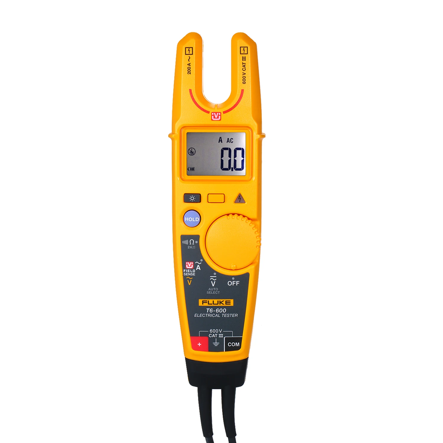 FLUKE T6-600 Токоизмерительные клещи True-RMS Электрический тестер Цифровой мультиметр зажим AC/DC измерители напряжения 200A AC токовые клещи