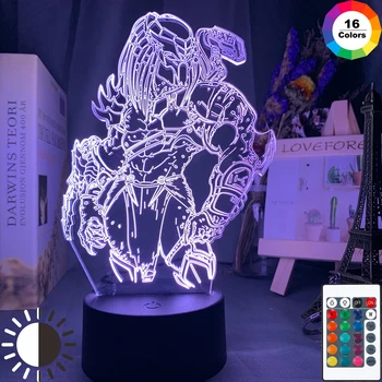 

LED Night Light Predator Figure Colorful Nightlight for Child Kids Boys Bedroom Decorative Light Cool Led Desk Lamp Gift