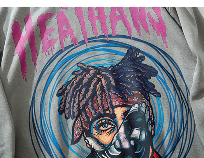 Aelfric Eden хип хоп Heathans толстовки с буквенным принтом для мужчин Осень Harajuku Уличная пуловер мужские повседневные толстовки с капюшоном