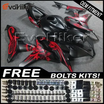 

Custom motorcycle plastic cover for CBR600RR 2007-2008 F5 07 08 ABS fairing motorcycle panels Injection mold red black+Gifts
