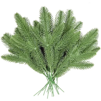 

Artificial Pine Picks Pine Needle Garland Christmas Fake Greenery Holiday Wreath Embellishing Decoration,Set Of 20