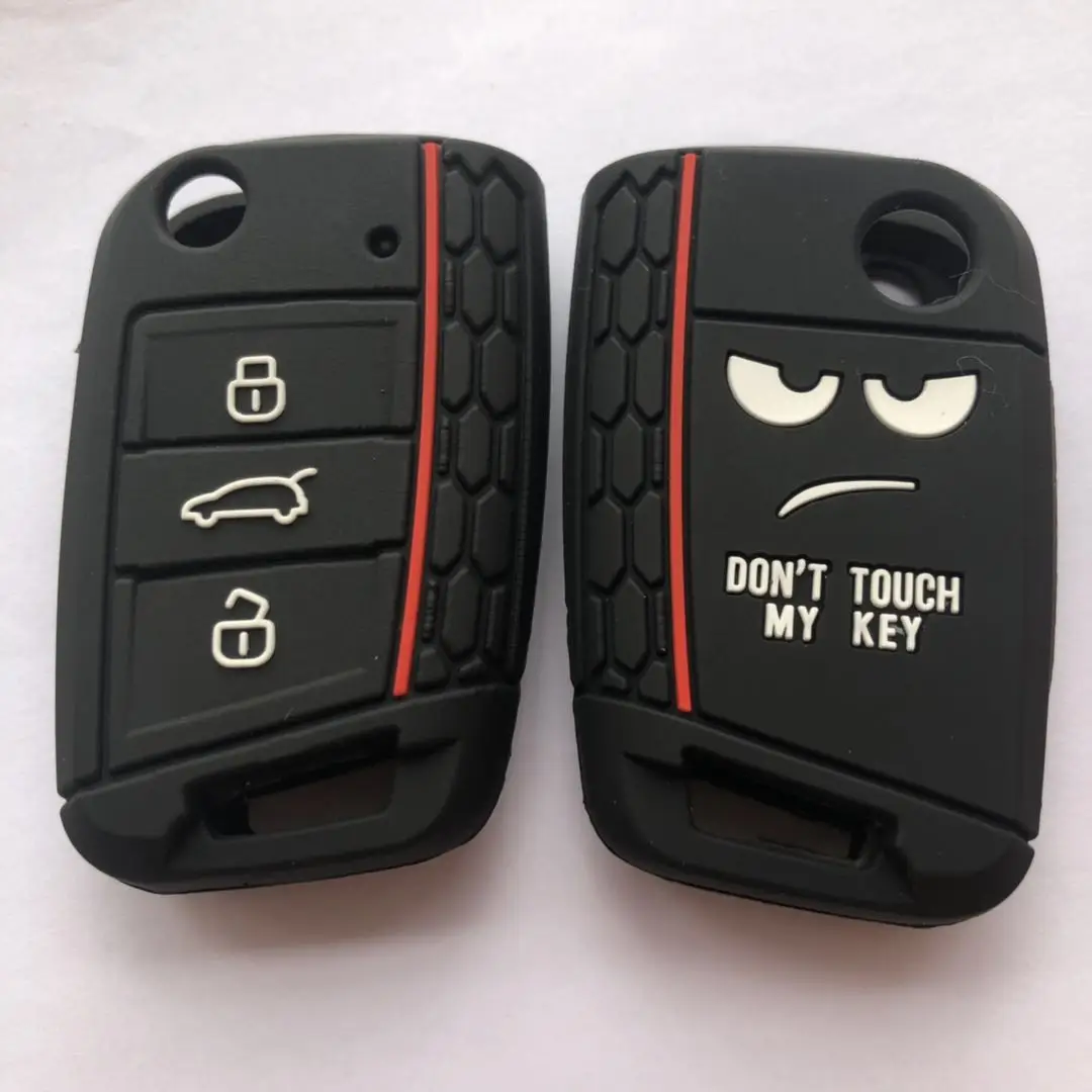 Силиконовый чехол брелок для ключей в виде сот VOLKSWAGEN Golf7 Polo MK7 GTI R Skoda Octavia Combi A7 SEAT