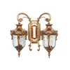 Double Heads Outdoor Waterproof Wall Lamp European Retro Villa Exterior Wall Entrance Balcony Corridor Courtyard Wall Lamp 2
