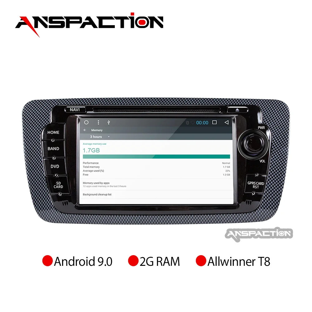 Anspaction 7 дюймов Android 9 0 автомобильный dvd для сиденья Ibiza с 8 ядром Радио Стерео gps