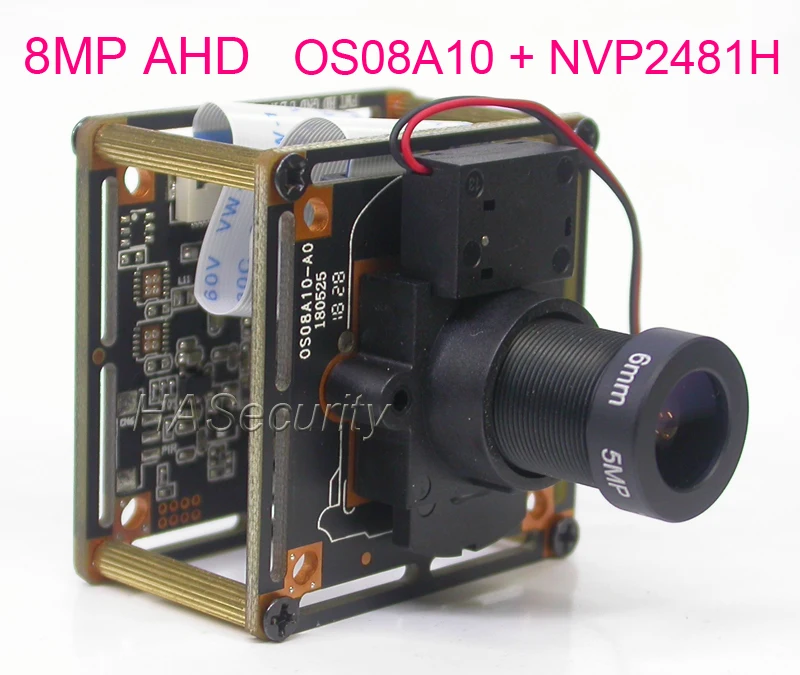 Модуль камеры видеонаблюдения AHD 8.0MP @ 15FPS 3840x2160 1/1.8 &quotOmniVision OS08A10 CMOS + NVP2481 печатная