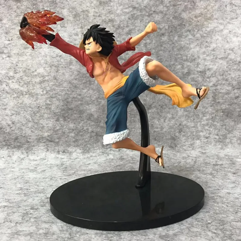 

One Piece/One Piece Straw Hat Pirates Group Captain Modeling King Second Gear Fire Fists Luffy Boxed Garage Kit Decoration