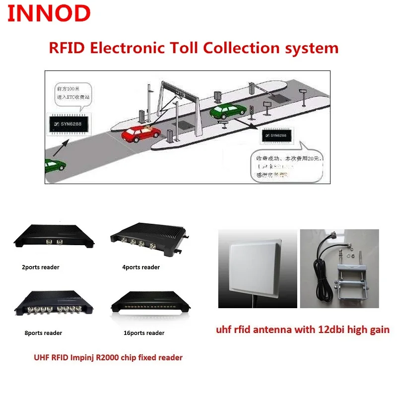 Uhf rfid считыватель Impinj R2000 чип 10 15 м дальность 8 портов фиксируется для и т. Д.