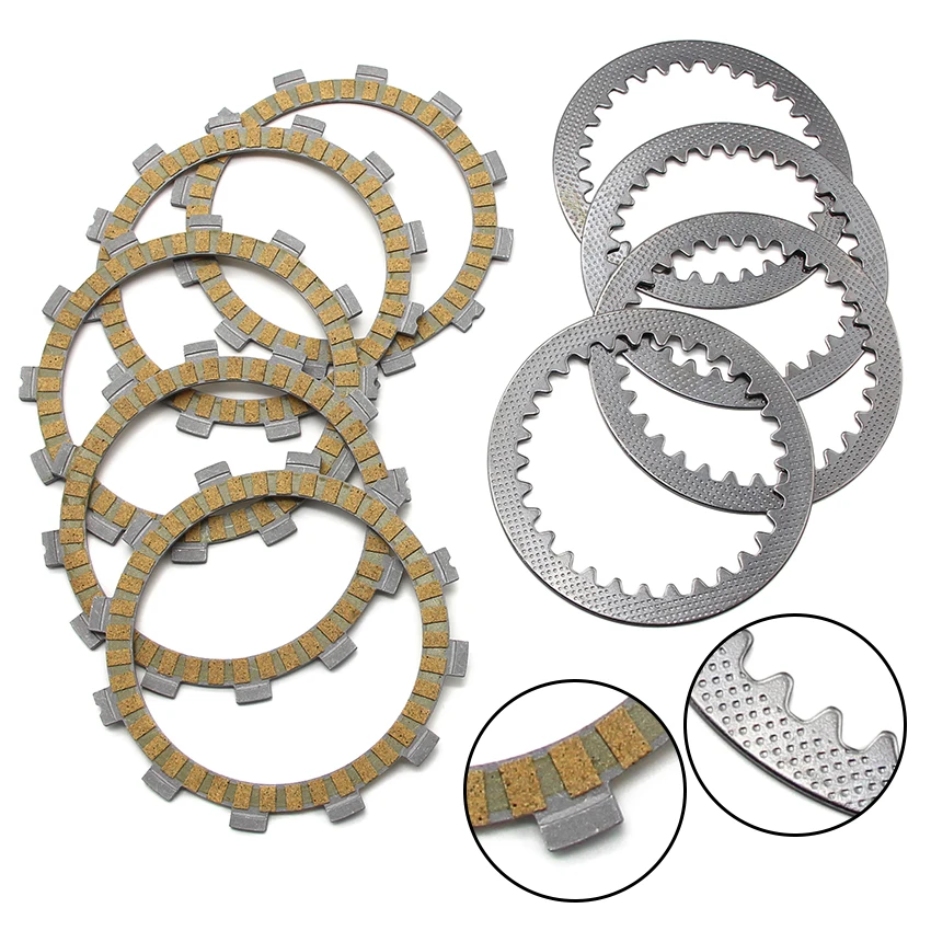 

Clutch Friction Disc Plate Kit For SACHS XTC125 2000 2001 2002 2003 2004 2005 2006 2007 X Road 125 2006-2007 Moto Clutch Piece