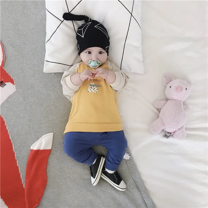 Mini Babe City/детская одежда; сезон осень; повседневные брюки для детей с изображением слона; брюки для малышей; модные детские штаны для кормления