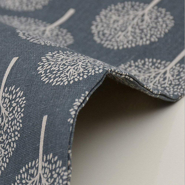 Tree Patterned Cotton Table Runner