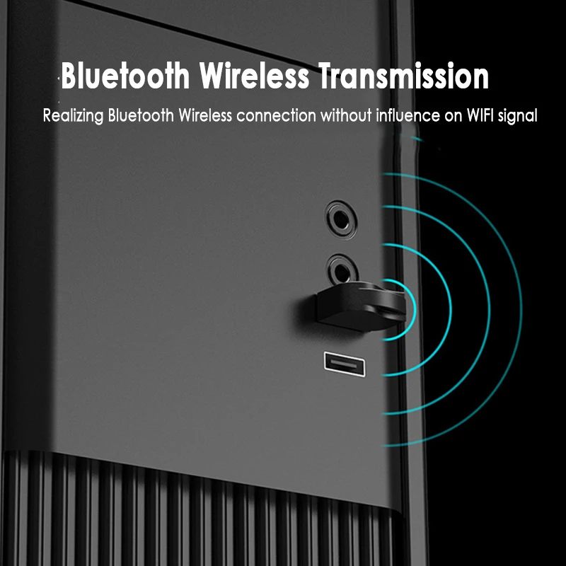 Wireless Bluetooth USB Adapter Transmitter Audio Receiver Bluetooth Dongle Wireless USB Bluetooth 5.0 Adapter for PC Laptop