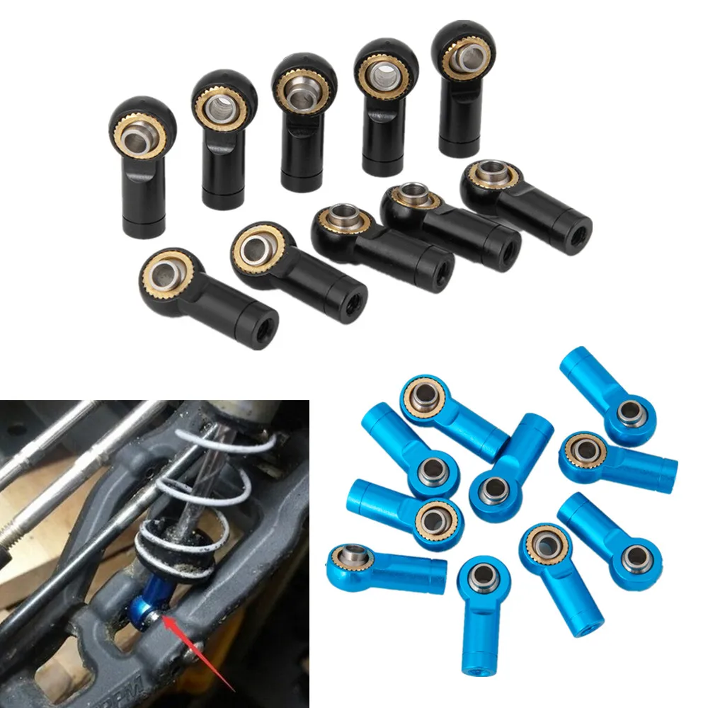 AXSPEED 1/10/20pcs Aluminum M3 Link Rod End Ball Joint CW CCW for SCX10 D90 1/10 RC Car Crawler | Игрушки и хобби