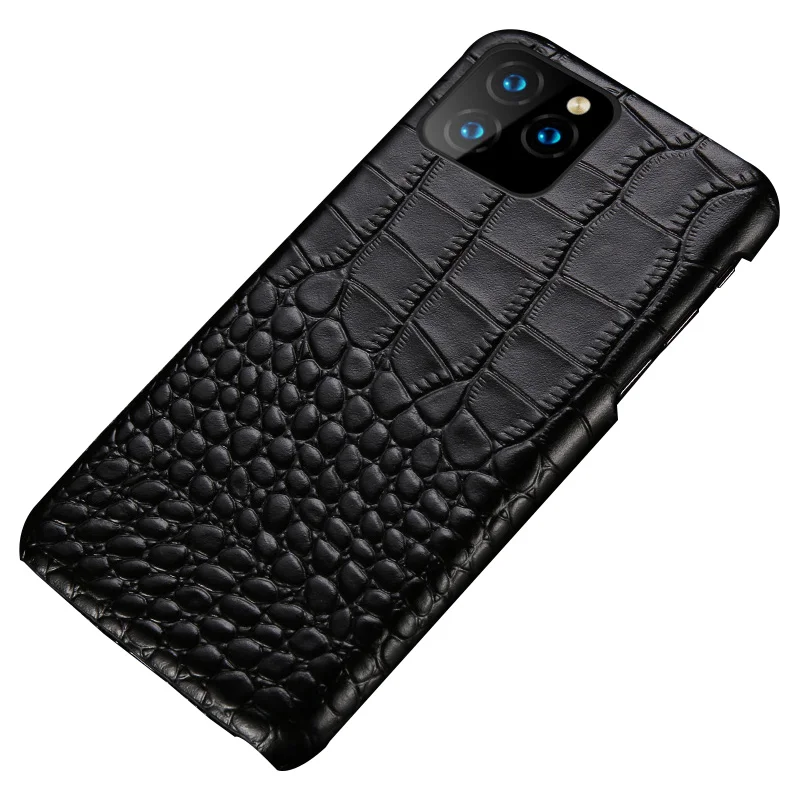 Genuine Leather Phone Case For iPhone 11 Pro Max 12 Mini X 6 6S 6 7 8 Plus XS XS Max XR 5s SE 2020 Luxury Crocodile Grain Cover Genuine Leather Phone Case For iPhone 11 Pro Max 12 Mini X 6 6S 6 7 8 Plus XS XS Max XR 5s SE 2020 Luxury Crocodile Grain Cover