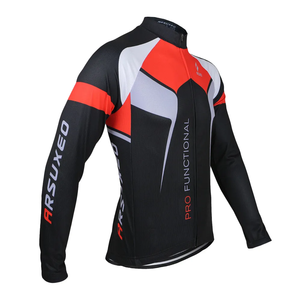 black shirt Мужской Велоспорт спортивный свитер с длинным рукавом MTB Джерси велосипед одежда рубашки одежда Униформа ZLSO7X - Цвет: black shirt