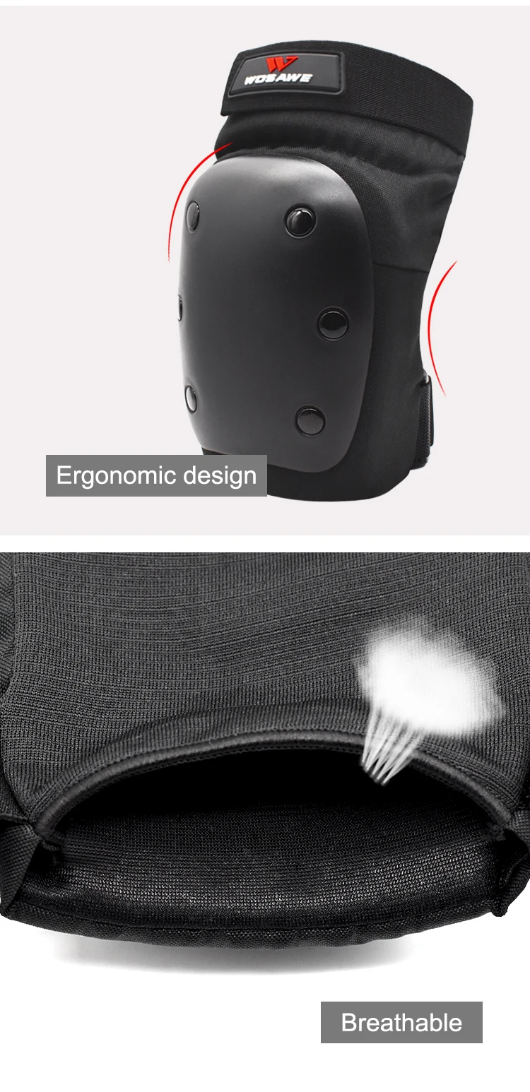 WOSAWE 4 шт. защита для локтей и коленей PP оболочка наколенник поддержка Joelheira