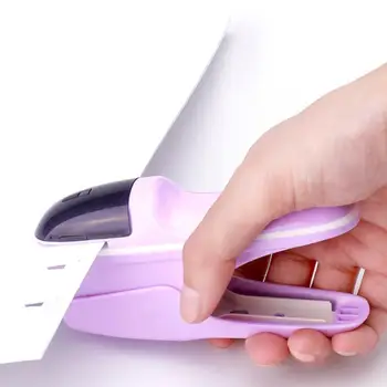 

No Nails No Staples Stapling safety Machine Cute Book Stapleless Stapler Paper Stapling Stapler Without Staple Stapler Free/