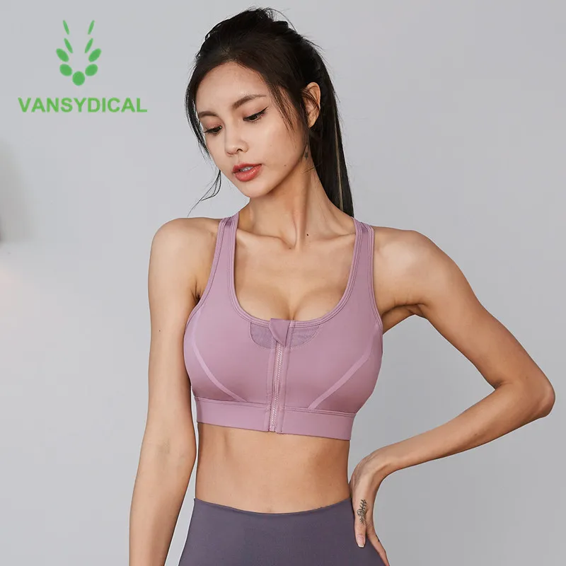 New Workout Ropa De Yoga Athletic Underwear Zipper Front Fitness Running  Bra for Women, Custom Strappy Back High Impact Sports Activewear with  Safety Hook - China Ropa De Gimnasia and High Impact