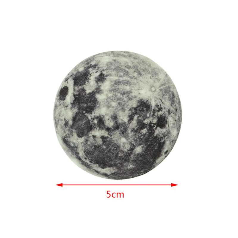 5cm 5/12/20/30 см светится в темноте DIY 3D Луна земли настенные наклейки для детской комнаты настенный Декор украшение дома флуоресцентный аккумулирования энергии - Цвет: 5cm