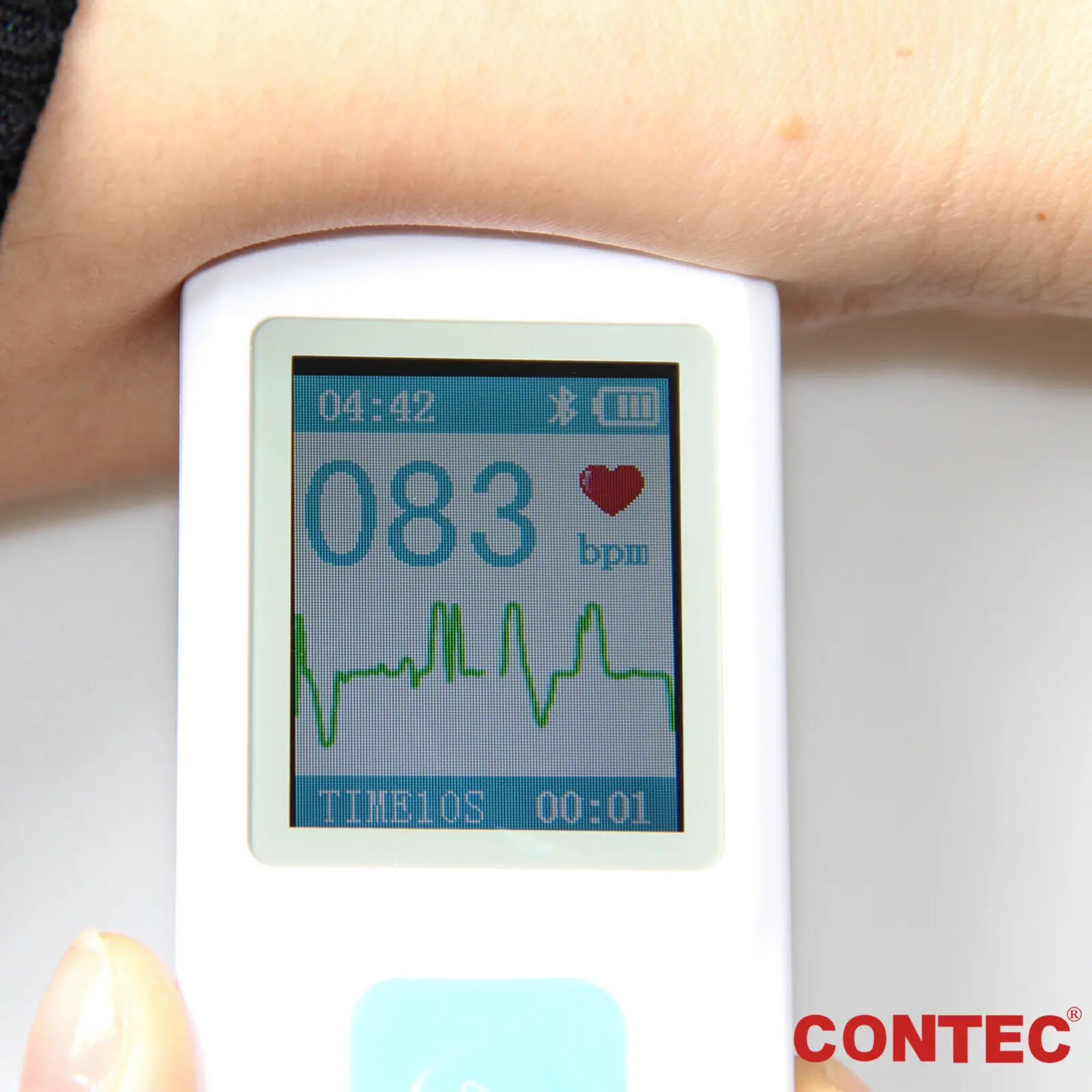 Handheld Portable ECG EKG Machine Heart Beat Monitor LCD USB Bluetooth PM10 with Software App ECG Monitor For Ios Android