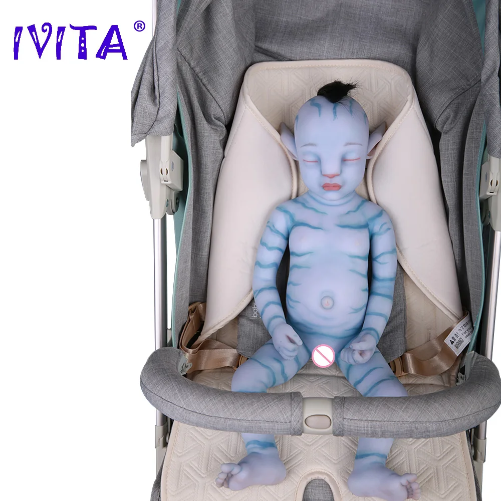 IVITA WB1806RH 51 см 2900 г спящие куклы Reborn Baby, реалистичные мягкие силиконовые игрушки по мотивам фильмов для детей