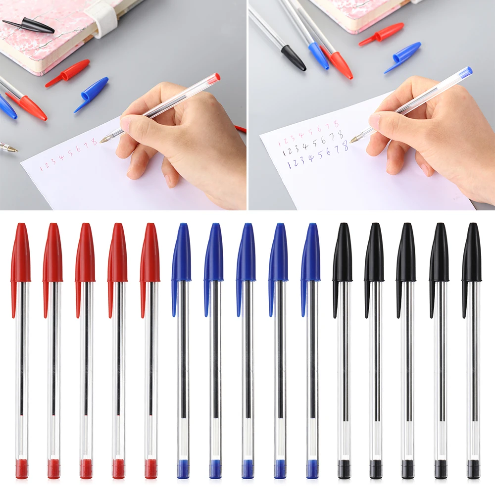 5 шт. пластиковые шариковые ручки с синими/красными/черными чернилами 1
