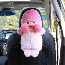 Высокое качество Универсальный Автомобильный подвесной розовый точечный тканевый ящик креативный мультфильм милый держатель салфеток коробка для автомобиля интерьерные товары автомобильные аксессуары