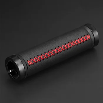 

1 Pair Outdoor Dual Locks Sewing Cycling Leather Replacement Sleeve Soft Tight Mountain Bike Multi Use Nonskid Bicycle Grip