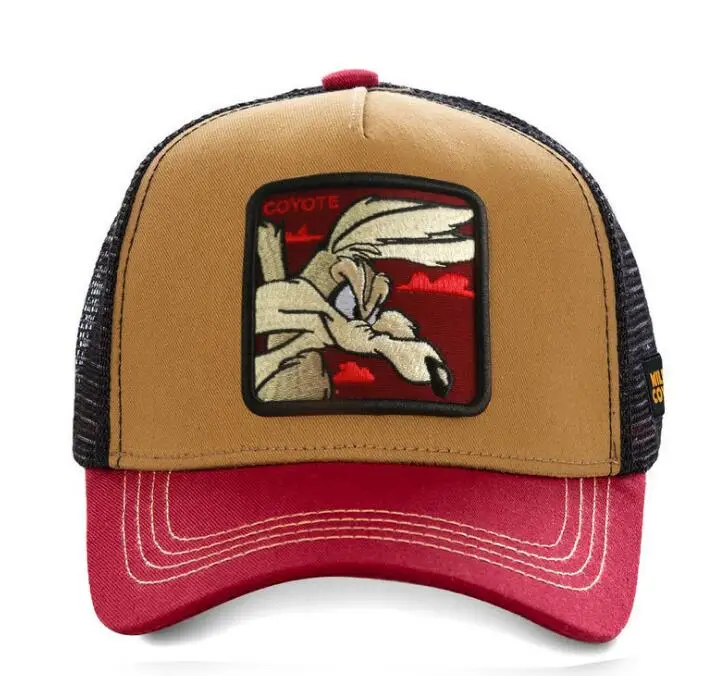 Бренд аниме COYOTE Snapback кепка хлопок бейсбольная кепка для мужчин и женщин хип хоп папа сетчатая шапка Дальнобойщик Кепка гоночная шапка A1