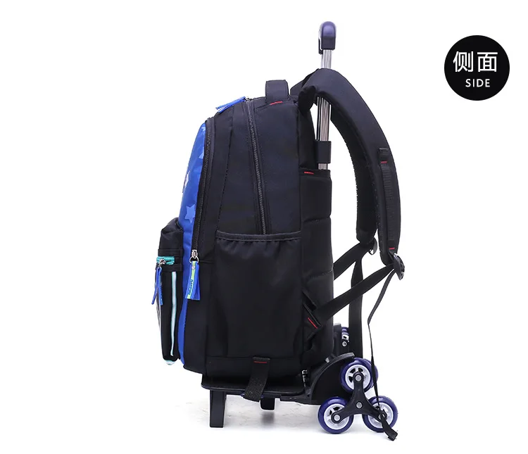 New Style Young STUDENT'S Trolley Bag GIRL'S And BOY'S Six-Wheeled Climbing Stairs 4-6 Grade Backpack Deconstructable Burden Rel