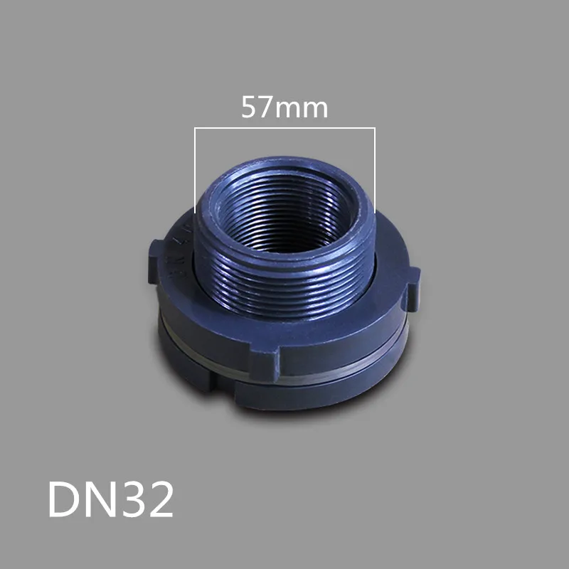 Высокое качество Пластиковые фланцевые соединительные фитинги для клапана резервуара для воды - Цвет: DN32