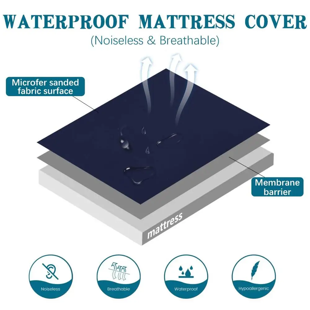 Водонепроницаемый Натяжной матрас 7 цветов|Наматрасники и зажимы для простыней| |