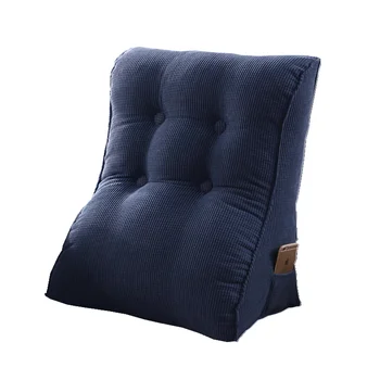 

Bedside Triangle Cushion Women Backrest Sofa Meditation Cushion Home Decor Lumbar Support for Office Chair Coussins Gift FK068