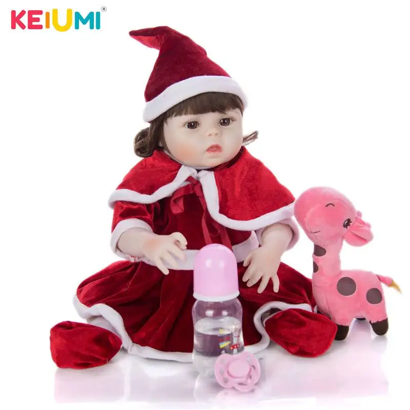 

KEIUMI 48cm Silicone Soft Handmade Reborn Baby Doll Princess Newborn Lifelike Toy Baby Dolls Children Birthday Christmas Gifts