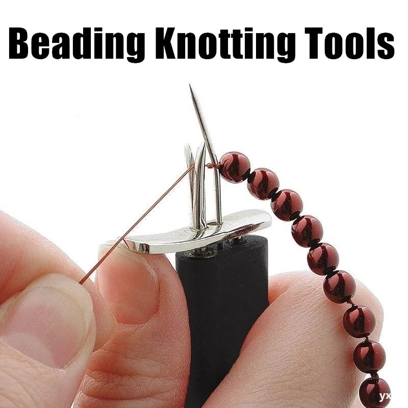 Pearl Knotting Tool Bead Knotter Create Secure Knots Tight Consistent DIY Jewelry Making Crafting Knot Tool Handheld Beading best rolling tool box