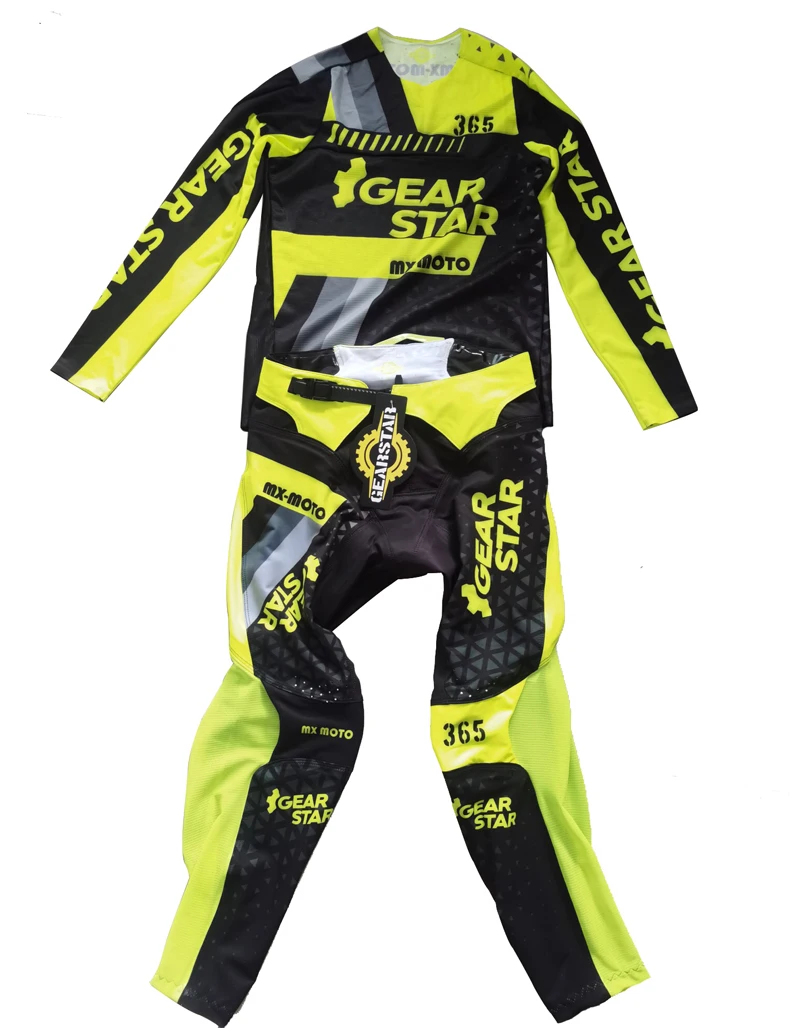 GEAR STAR Conjunto de ropa de para niños, traje de carreras de Motocross, motocicleta, todoterreno, Jersey pantalones|Camisas y tops| - AliExpress