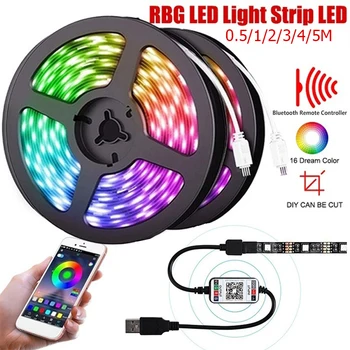 

USB LED Strip Light Bluetooth SMD 2835 5M 1M 2M 3M 4M 0.5M Diode Tape Flexible Neon Led Strip Ribbon USB 5V TV Backlight Decor