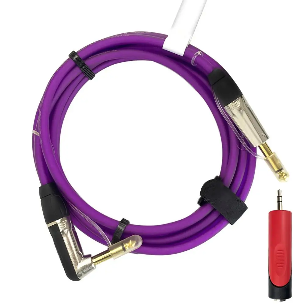 3 м электрогитара кабель 20AWG без шума экранированный аудио инструмент кабель для гитары усилитель Музыкальные инструменты