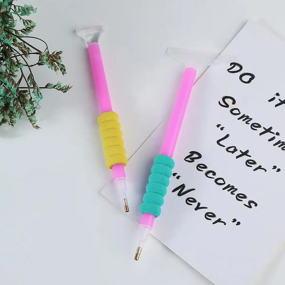 1PCS Color Random Sponge Pen Holder DIY Diamond Embroidery Tools Stitch Accessory Anti-slip Sleeve | Канцтовары для офиса и