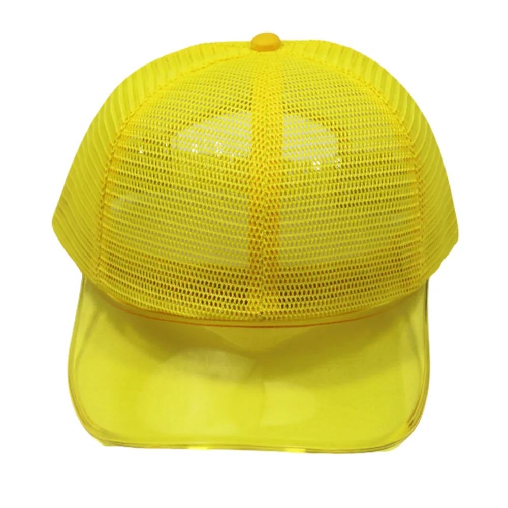 Blank Plain Full Mesh Trucker Hat For Men Women Transparent Visor Baseball Cap Summer Ball Caps Black White Yellow Men S Baseball Caps Aliexpress